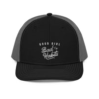 Load image into Gallery viewer, Good Girl Bad Habits Trucker Cap
