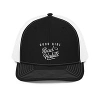 Load image into Gallery viewer, Good Girl Bad Habits Trucker Cap
