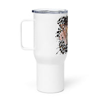 Load image into Gallery viewer, Def Tired Travel mug with a handle
