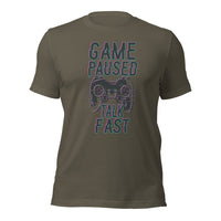 Load image into Gallery viewer, Game Paused Talk Fast Unisex t-shirt
