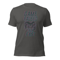 Load image into Gallery viewer, Game Paused Talk Fast Unisex t-shirt
