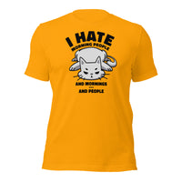 Load image into Gallery viewer, Hate Morning N People Unisex T-Shirt
