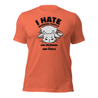 Load image into Gallery viewer, Hate Morning N People Unisex T-Shirt
