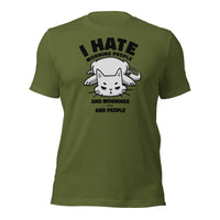 Load image into Gallery viewer, Hate Morning N People Unisex T-Shirt
