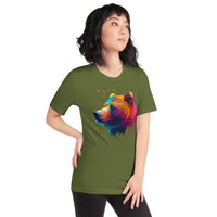 Load image into Gallery viewer, Colorful BearUnisex t-shirt
