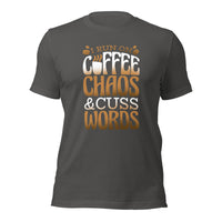 Load image into Gallery viewer, Coffee Chaos Cuss Words Unisex t-shirt
