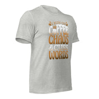 Load image into Gallery viewer, Coffee Chaos Cuss Words Unisex t-shirt
