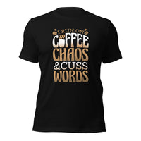 Load image into Gallery viewer, Coffee Chaos Cuss Words Unisex t-shirt
