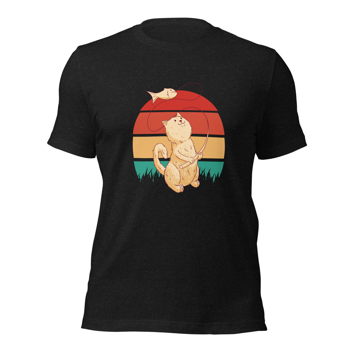 Cat Fishing Unisex t-shirt