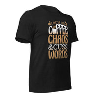 Load image into Gallery viewer, Coffee Chaos Cuss Words Unisex t-shirt
