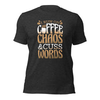 Load image into Gallery viewer, Coffee Chaos Cuss Words Unisex t-shirt
