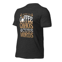 Load image into Gallery viewer, Coffee Chaos Cuss Words Unisex t-shirt

