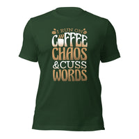 Load image into Gallery viewer, Coffee Chaos Cuss Words Unisex t-shirt
