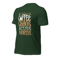 Load image into Gallery viewer, Coffee Chaos Cuss Words Unisex t-shirt
