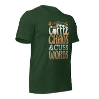Load image into Gallery viewer, Coffee Chaos Cuss Words Unisex t-shirt
