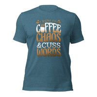 Load image into Gallery viewer, Coffee Chaos Cuss Words Unisex t-shirt
