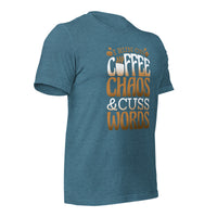 Load image into Gallery viewer, Coffee Chaos Cuss Words Unisex t-shirt
