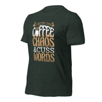 Load image into Gallery viewer, Coffee Chaos Cuss Words Unisex t-shirt
