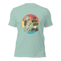 Load image into Gallery viewer, Retro Cat &quot;I Do What I Want&quot; Unisex t-shirt
