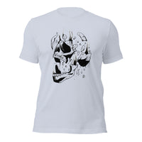 Load image into Gallery viewer, Disinergrating Skull Unisex t-shirt
