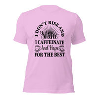 Load image into Gallery viewer, Caffeinated and Hope for the Best Unisex t-shirt
