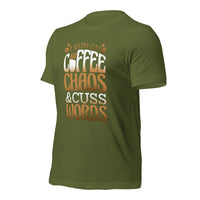 Load image into Gallery viewer, Coffee Chaos Cuss Words Unisex t-shirt
