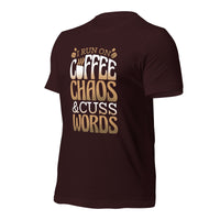 Load image into Gallery viewer, Coffee Chaos Cuss Words Unisex t-shirt

