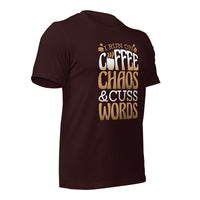 Load image into Gallery viewer, Coffee Chaos Cuss Words Unisex t-shirt
