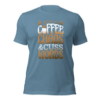 Load image into Gallery viewer, Coffee Chaos Cuss Words Unisex t-shirt
