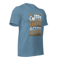 Load image into Gallery viewer, Coffee Chaos Cuss Words Unisex t-shirt
