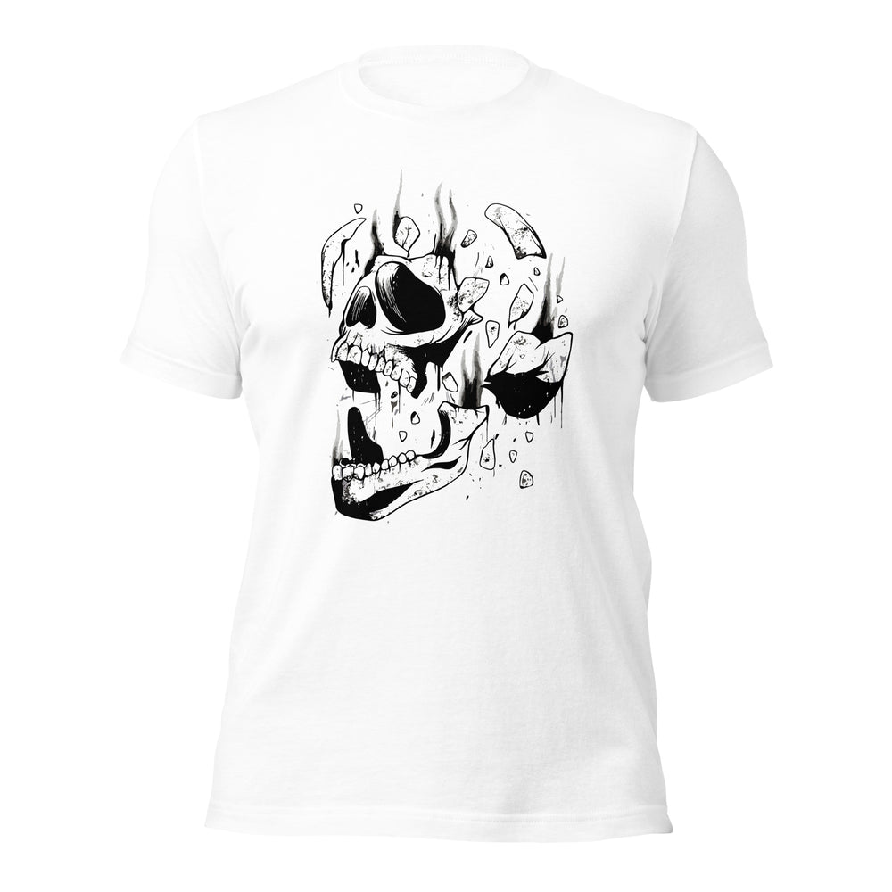 Disinergrating Skull Unisex t-shirt