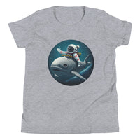 Load image into Gallery viewer, Whale Riding Astronaut Youth Unisex T-Shirt
