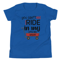 Load image into Gallery viewer, You Can&#39;t Ride in my Little Red Wagon Youth Unisex T-Shirt
