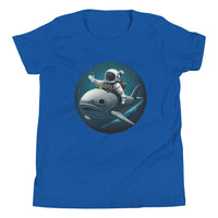 Load image into Gallery viewer, Whale Riding Astronaut Youth Unisex T-Shirt
